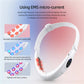 CkeyiN V Shaped Facial Liting Device Slimming Face Tightening Machine Red Light Therapy Neck EMS Massager Removal Double Chin